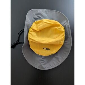 Outdoor Research Seattle Sombrero Youth Kids Hat Gray Yellow Extra Small / Small